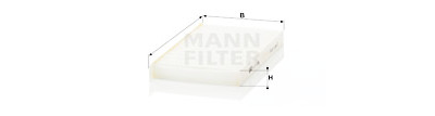 Filtro aria abitacolo MANN-FILTER CU 21 005-2