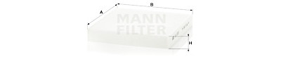 Filtro aria abitacolo MANN-FILTER CU 2253