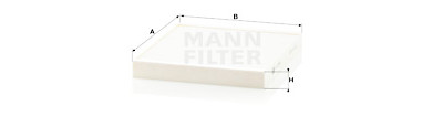 Filtro aria abitacolo MANN-FILTER CU 2349