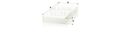 Filtro aria abitacolo MANN-FILTER CU 2642