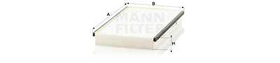 Filtro aria abitacolo MANN-FILTER CU 2746
