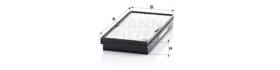 Filtro aria abitacolo MANN-FILTER CU 3350