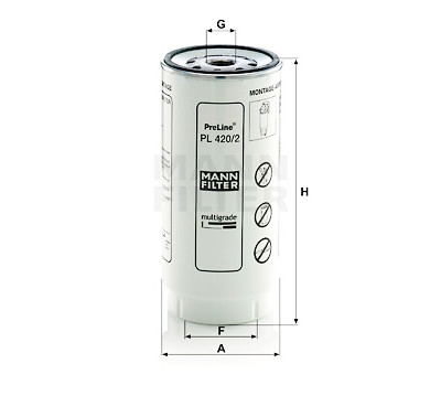 Filtro carburante MANN-FILTER PL 420/2 x
