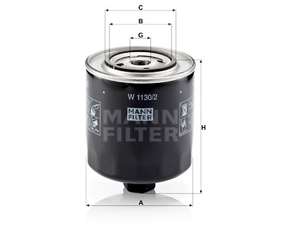 Filtro olio MANN-FILTER W 1130/2