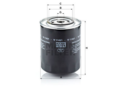 Filtro olio MANN-FILTER W 1140/1
