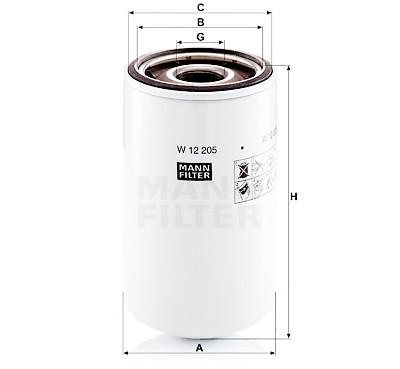 Filtro olio MANN-FILTER W 12 205