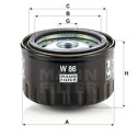 Filtro olio MANN-FILTER W 86