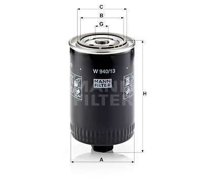 Filtro olio MANN-FILTER W 940/13