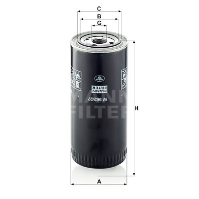 Filtro olio MANN-FILTER W 962/27