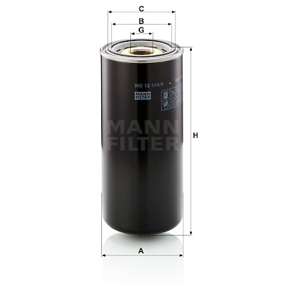 Filtro olio MANN-FILTER WD 13 145/4