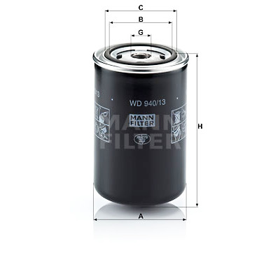 Filtro olio MANN-FILTER WD 940/13