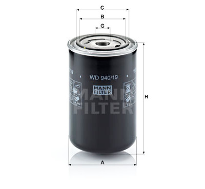 Filtro olio MANN-FILTER WD 940/19