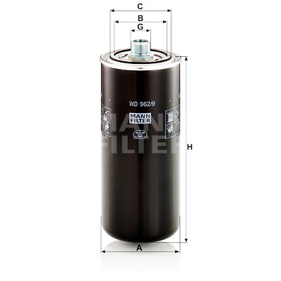 Filtro idraulico, cambio automatico MANN-FILTER WD 962/9