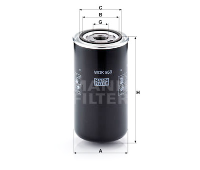 Filtro carburante MANN-FILTER WDK 950
