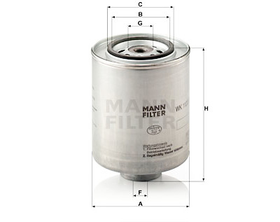 Filtro carburante MANN-FILTER WK 1123/1