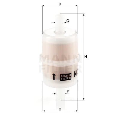 Filtro carburante MANN-FILTER WK 32/7