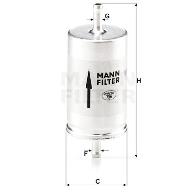 Filtro carburante MANN-FILTER WK 410