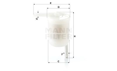 Filtro carburante MANN-FILTER WK 42/12