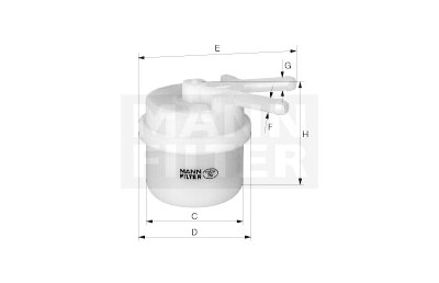 Filtro carburante MANN-FILTER WK 44/6