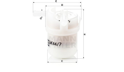 Filtro carburante MANN-FILTER WK 44/7