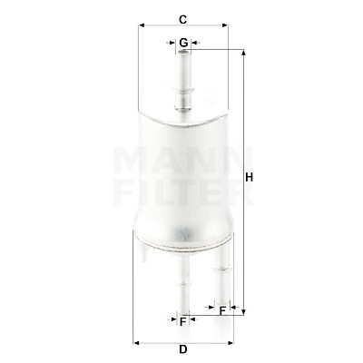 Filtro carburante MANN-FILTER WK 6015