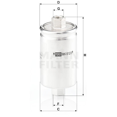 Filtro carburante MANN-FILTER WK 612/5