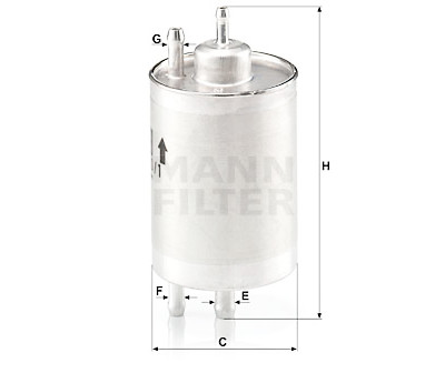 Filtro carburante MANN-FILTER WK 720/1