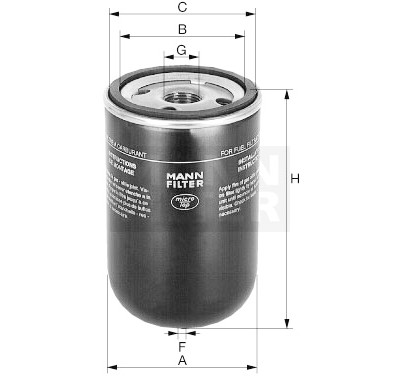 Filtro carburante MANN-FILTER WK 723/3