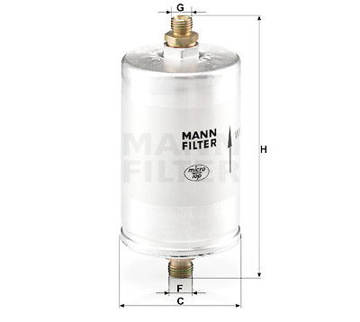 Filtro carburante MANN-FILTER WK 726/2