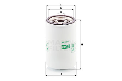Filtro carburante MANN-FILTER WK 8001