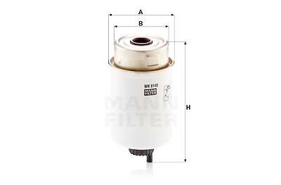 Filtro carburante MANN-FILTER WK 8140