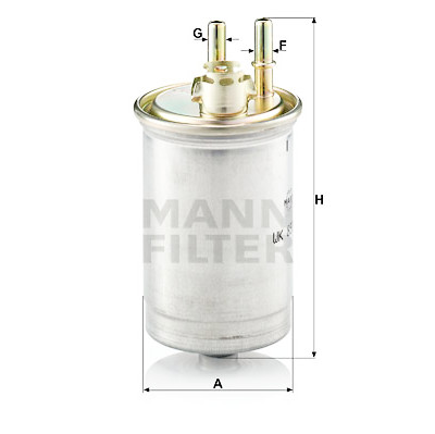 Filtro carburante MANN-FILTER WK 853/7
