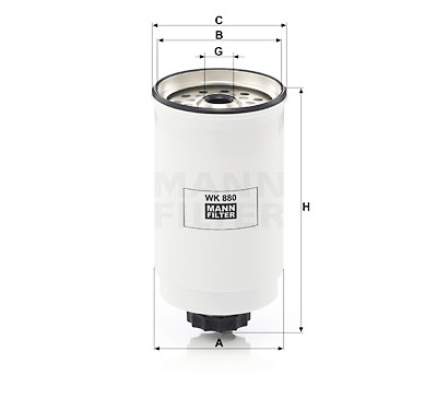 Filtro carburante MANN-FILTER WK 880