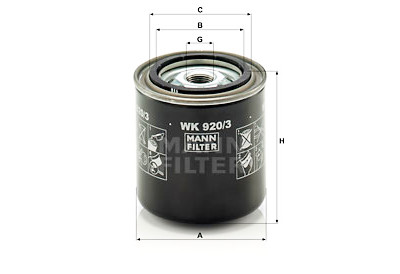 Filtro carburante MANN-FILTER WK 920/3