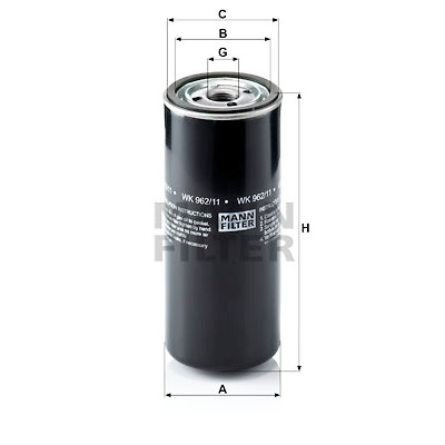 Filtro carburante MANN-FILTER WK 962/11