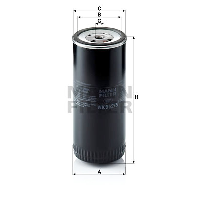 Filtro carburante MANN-FILTER WK 962/5