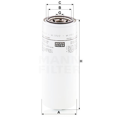 Filtro carburante MANN-FILTER WK 970/2