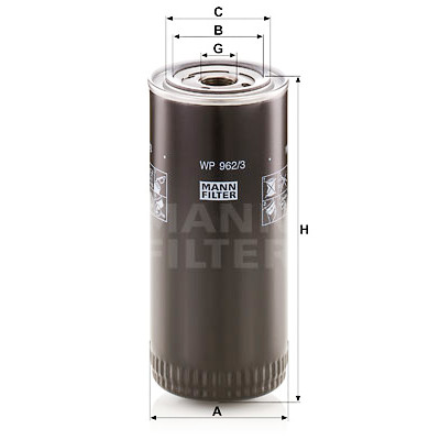 Filtro carburante MANN-FILTER WP 962/3 x