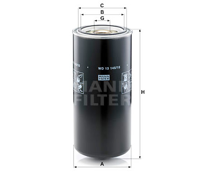 Filtro olio MANN-FILTER WD 13 145/15