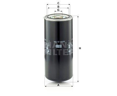 Filtro olio MANN-FILTER WD 13 145/20