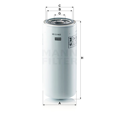 Filtro olio MANN-FILTER WD 13 145/3