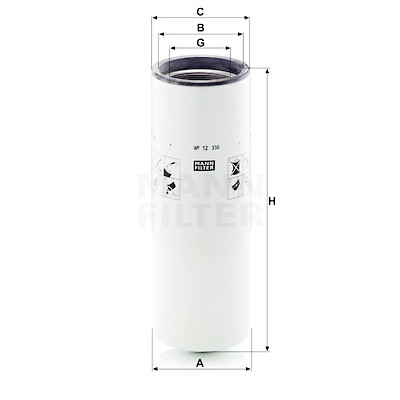 Filtro olio MANN-FILTER WP 12 330