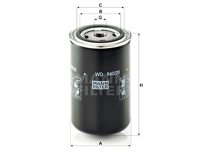 Filtro olio MANN-FILTER WD 940/26