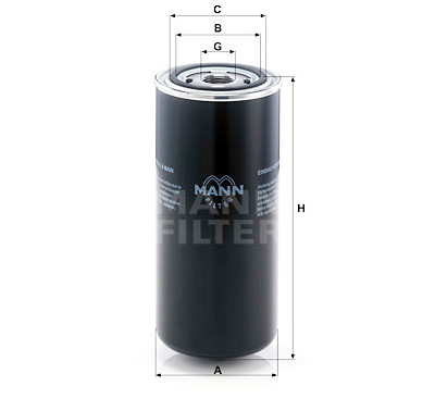 Filtro olio MANN-FILTER WD 962/8