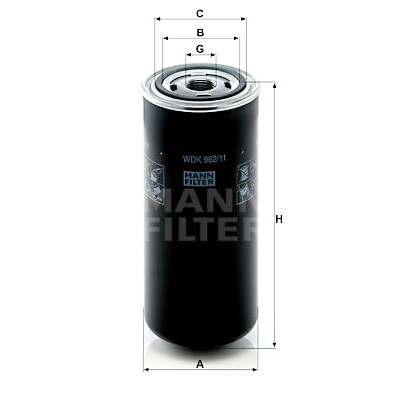 Filtro carburante MANN-FILTER WDK 962/11