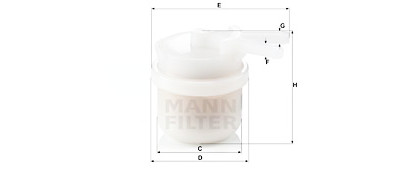 Filtro carburante MANN-FILTER WK 42/10