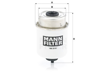 Filtro carburante MANN-FILTER WK 8191