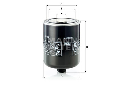 Filtro olio MANN-FILTER W 1374/11