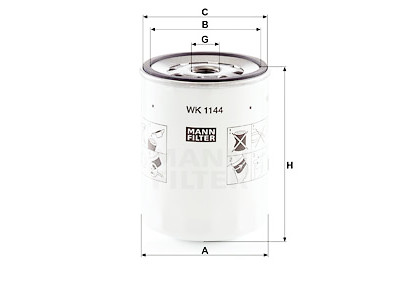 Filtro carburante MANN-FILTER WK 1144