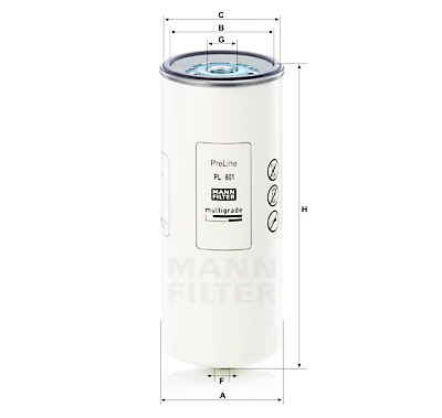 Filtro carburante MANN-FILTER PL 601